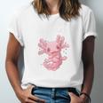 Id Rather Be With My Axolotl Salamander Introvert Raglan Baseball Tee Unisex Jersey T-Shirt