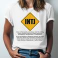 INTJ Warnings Architect Personality Type Introvert Unisex Jersey T-Shirt INTJ Warnings Architect Personality Type Introvert Unisex Jersey T-Shirt
