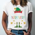 The Introvert Elf Christmas Family Matching Fun Xmas Top Unisex Jersey T-Shirt