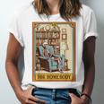 Introvert Homebody Awkward Skeleton The Homebody Tarot Card Unisex Jersey T-Shirt Introvert Homebody Awkward Skeleton The Homebody Tarot Card Unisex Jersey T-Shirt