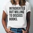 Introverted Bookworm Books Introvert Unisex Jersey T-Shirt