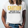 Introverted Does Not Play Well Competitive Athletic Unisex Jersey T-Shirt Introverted Does Not Play Well Competitive Athletic Unisex Jersey T-Shirt
