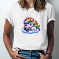 Just One More Chapter Bookish Book Unicorn Reading Book Unisex Jersey T-Shirt