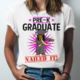 Kids Pre K Graduation Flossing Girl Nailed It Graduate Girls Unisex Jersey T-Shirt
