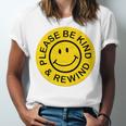 Be Kind Rewind Shirt Retro Nostalgia Sticker 80s 90s Tee Premium Tri-Blend Unisex Jersey T-Shirt