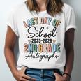 Last Day Of School Autograph 2nd Grade Graduation Boys Girls Unisex Jersey T-Shirt