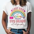 Last Day Of School Autograph 5th Grade Graduation Boys Girls Unisex Jersey T-Shirt