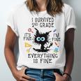 Last Day Of School Student Graduation I Survived 2nd Grade Unisex Jersey T-Shirt