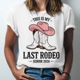 This Is My Last Rodeo Senior 2026 Cowgirl Graduation Unisex Jersey T-Shirt