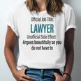 Lawyer Definition Quote Attorney Student Graduation Unisex Jersey T-Shirt
