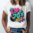 I Love The 70s Retro Cassette Roller Vinyl Disco Nostalgia Unisex Jersey T-Shirt I Love The 70s Retro Cassette Roller Vinyl Disco Nostalgia Unisex Jersey T-Shirt