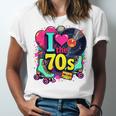 I Love The 70s Vintage Cassette Roller Vinyl Nostalgia 70s Premium Tri-Blend Unisex Jersey T-Shirt