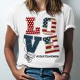 Love Coast Guard Mom Proud Coast Guard Graduation Mom Unisex Jersey T-Shirt