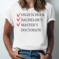Master's Degree Graduation Graduate Unisex Jersey T-Shirt