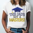 Masters Degree Proud Dad Graduation Shirt MBA Social Work Unisex Jersey T-Shirt