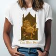 Medieval Cat Sarcastic Queen Lazy King Introvert Kitty Unisex Jersey T-Shirt