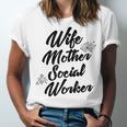 MSW Mom Graduation T-Shirt Social Worker Wife Mother Unisex Jersey T-Shirt
