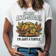 Not Anti Social Im Just A Turtle Sarcastic Introvert Humor Premium Tri-Blend Unisex Jersey T-Shirt Not Anti Social Im Just A Turtle Sarcastic Introvert Humor Premium Tri-Blend Unisex Jersey T-Shirt