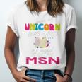 Nurse MSN Graduation Unicorn T-Shirt Nursing School Unisex Jersey T-Shirt