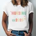 Nurse I Survived Nursing School Class Of 2025 Graduation Unisex Jersey T-Shirt