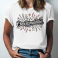 Overstimulated – Introvert Floral Saying Unisex Jersey T-Shirt Overstimulated – Introvert Floral Saying Unisex Jersey T-Shirt