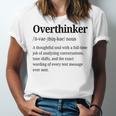 Overthinker Definition Anxiety Introvert Personality Premium Tri-Blend Unisex Jersey T-Shirt