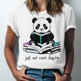 Panda Reading Chapter Books Unisex Jersey T-Shirt