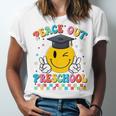 Peace Out Preschool Graduation Last Day Teachers Boys Girls Unisex Jersey T-Shirt
