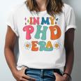 In My Phd Era Groovy Phd Graduation Future Doctor Unisex Jersey T-Shirt