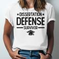 PhD Graduation Dissertation Defense Survivor PhD Unisex Jersey T-Shirt