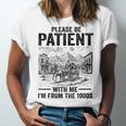 Please Be-Patient With-Me I'm From The 1900s Oregon Trail Unisex Jersey T-Shirt Please Be-Patient With-Me I'm From The 1900s Oregon Trail Unisex Jersey T-Shirt