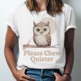 Please Chew Quieter Introvert Christmas Bird Lover Unisex Jersey T-Shirt Please Chew Quieter Introvert Christmas Bird Lover Unisex Jersey T-Shirt