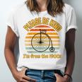 Please Be Kind I'm From The 1900s Penny Farthing Unisex Jersey T-Shirt