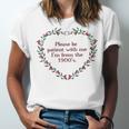 Please Be Patient With Me I'm From The 1900s Florals Vintage Unisex Jersey T-Shirt