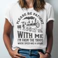 Please Be Patient With Me I'm From The 1900s Funny Train Premium Unisex Jersey T-Shirt