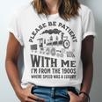 Please Be Patient With Me I'm From The 1900s Funny Train Unisex Jersey T-Shirt