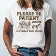 Please Be Patient With Me I'm From The 1900s Retro Horse Unisex Jersey T-Shirt