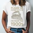Please Be Patient With Me I'm From The 1900s Steam Train Premium Unisex Jersey T-Shirt