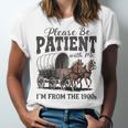 Please Be Patient With Me I'm From The 1900s Vintage Raglan Baseball Tee Unisex Jersey T-Shirt
