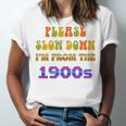 Please Slow Down I'm From The 1900s Retro Vintage 70 Premium Tri-Blend Unisex Jersey T-Shirt