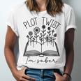 Plot Twist I'm Sober Women's Sobriety Book Reading Literary Unisex Jersey T-Shirt Plot Twist I'm Sober Women's Sobriety Book Reading Literary Unisex Jersey T-Shirt