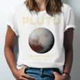 Pluto Never Forget 1930-2006 Planet Space Science Nostalgia Unisex Jersey T-Shirt