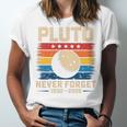 Pluto Never Forget Space Nostalgia Astronomy Humor Premium Tri-Blend Unisex Jersey T-Shirt Pluto Never Forget Space Nostalgia Astronomy Humor Premium Tri-Blend Unisex Jersey T-Shirt