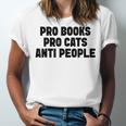 PRO Books PRO Cats Anti People Unisex Jersey T-Shirt PRO Books PRO Cats Anti People Unisex Jersey T-Shirt