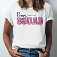 Prom Squad Prom Graduation Class Of 2024 Leopard Matching Unisex Jersey T-Shirt