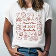 Proud Class Of 2026 Graduate Doodle Senior Graduation Premium Tri-Blend Unisex Jersey T-Shirt