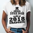 Proud Step Dad Of A Class Of 2018 Tee Graduate Graduation Z1 Unisex Jersey T-Shirt