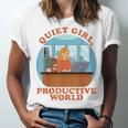Quiet Girl Productive World Introvert Office Staff Secretary Unisex Jersey T-Shirt Quiet Girl Productive World Introvert Office Staff Secretary Unisex Jersey T-Shirt