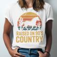 Raised On 90’s Country Horse Retro Nostalgia Western Music Unisex Jersey T-Shirt