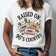 Raised On 90's Country Music Lover Nostalgia Retro Vibe Unisex Jersey T-Shirt